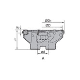 Face milling FMA04 Kr: 45° FMA04-050/063/080/100/125/160-A22/A27/B32/B40-OF05-04/05C/05/06/06C - Makotools Industrial Supply Tools for Metal Cutting